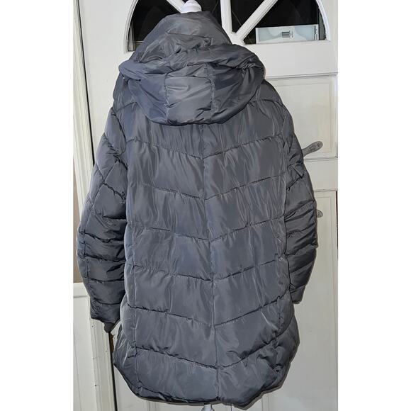 Steve Madden Womens Plus-size Chevron Puffer Jacket Sz 2X, Gently Used - Picture 3 of 10